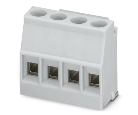 Phoenix Contact 5/4-L KMGY, MKDSO 2 Series PCB Terminal Block, 4-Contact, 5 mm Pitch, Surface, 1 Row