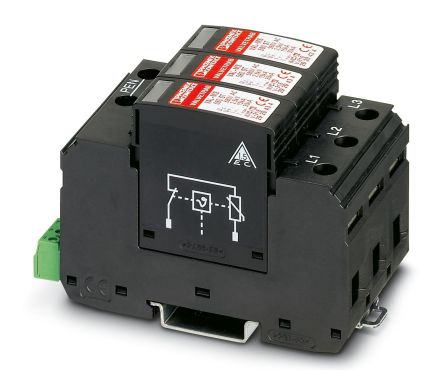 Phoenix Contact, VAL Surge Arrester 580V ac Maximum Voltage Rating 30 kA Maximum Surge Current Surge Arrester