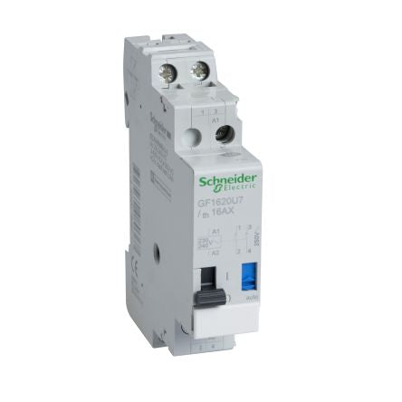 Schneider Electric DIN Rail Power Relay, 230V ac, 240 V ac Coil, 16A Switching Current, SPST