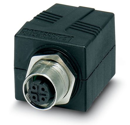 Phoenix Contact SACC-MSX-8QO Series Ethernet Connector Female, Rear, Cat5 Straight 4 Port 4 Way