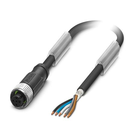 Phoenix Contact Female 8 way M12, Straight to Sensor Actuator Cable, 10 m