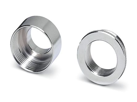 Phoenix Contact Cable Gland Adapter, M25 Exterior Thread, M20 Interior Thread, Nickel Plated Brass, REDUC Series