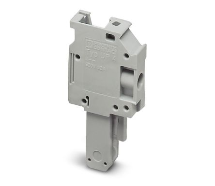 Phoenix Contact Up Series Pluggable Terminal Block, 1-Contact, 6.2 mm Pitch, 3060115