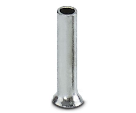 Phoenix Contact Insulated Ferrule, 5 mm Pin Length, 0.8 mm Pin Diameter, Silver to 24 AWG Wire Size