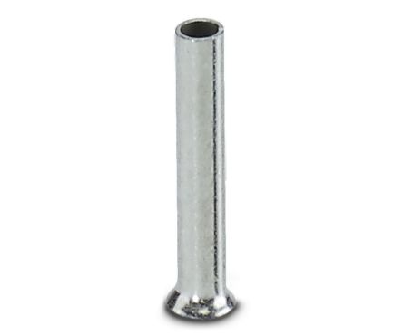 Phoenix Contact Insulated Ferrule, 8 mm Pin Length, 1 mm Pin Diameter, Silver to 20 AWG Wire Size
