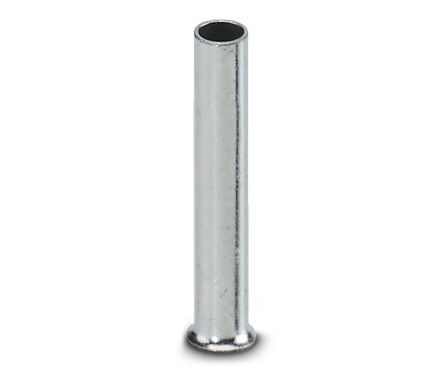 Phoenix Contact Insulated Ferrule, 12 mm Pin Length, 1.7 mm Pin Diameter, Silver to 16 AWG Wire Size