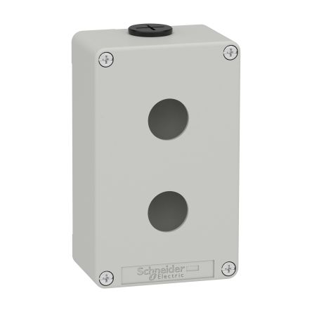Schneider Electric Harmony Series Grey Die Cast Zinc Enclosure, IP65, IP66, IP69, IK07 Flanged 130 mm, 80 mm, 80 mm