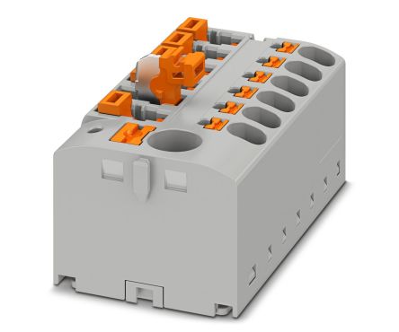 Phoenix Contact Distribution Block, 7 Way, 400V, 20A, Grey