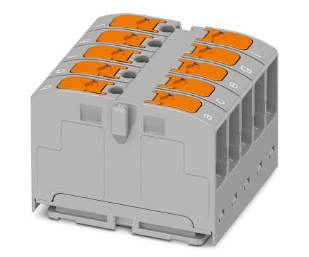 Phoenix Contact Distribution Block, 10 Way, 690V, 24A, Grey