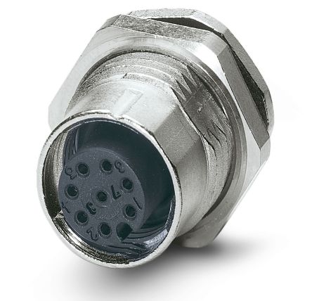 Phoenix Contact Circular Connector, 8 Contacts, Rear, M12 Connector, Socket, Female, IP65, IP67