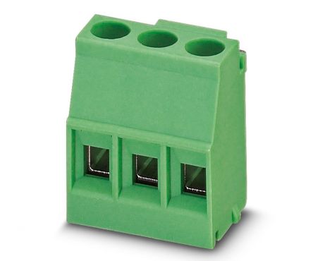 Phoenix Contact 1707221 Series PCB Terminal Block, 3-Contact, 5 mm Pitch, 1 Row