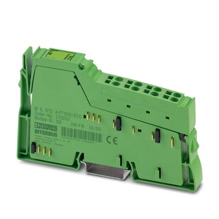 Phoenix Contact IB IL RTD 4/PT1000-ECO Series Terminal for Use with Resistive Temperature Sensors