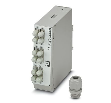 Phoenix Contact FDX 20 Series Network Distributor Box for Use with DIN Rail