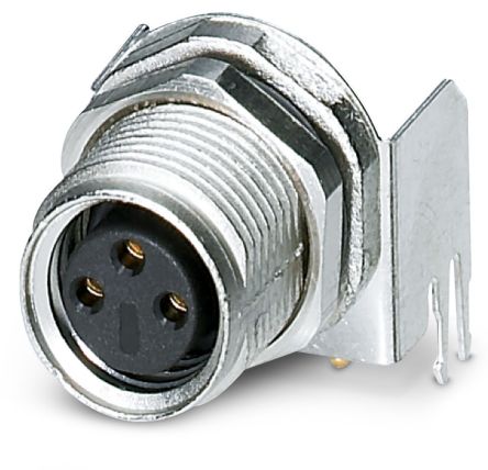 Phoenix Contact Circular Connector, 3 Contacts, Rear, M8 Connector, Socket, Female, IP67