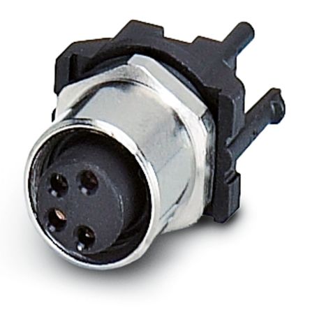 Phoenix Contact Circular Connector, 4 Contacts, Rear, M8 Connector, Socket, IP67