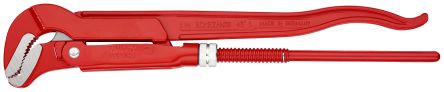 Knipex Pipe Wrench, 420 mm Overall, 60 mm Jaw Capacity, Metal Handle