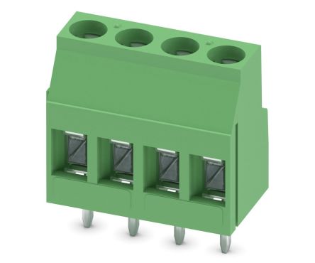 Phoenix Contact MKDS 3/4-5.08 Series Straight PCB Terminal Block, 4 Contact(s), 5.08 mm Pitch, 1 Row