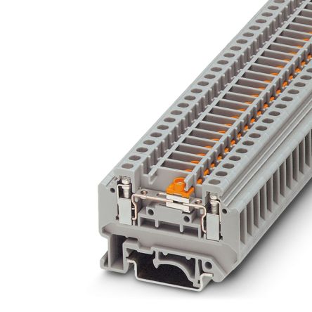 Phoenix Contact 0321019 URTK/SS Series Disconnect Terminal Block Grey, 4mm², 1-Level, Screw