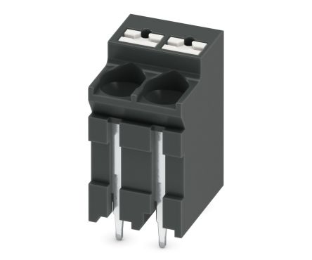 Phoenix Contact PCB Terminal Block, 2-Contact, 5 mm Pitch, Solder, 1 Row
