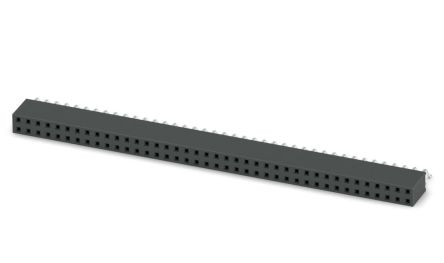 Phoenix Contact 54D/80-SH-0-BT, FQ 2 Series Surface Socket Strip, 1-Contact, 2 Row, 2.54 mm Pitch Surface Mount