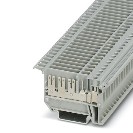 Phoenix Contact 0852067 VBST 4-FS (6-2.8-0.8) ST4 Series Feed Through Terminal Block Grey, 2.5mm², Screw