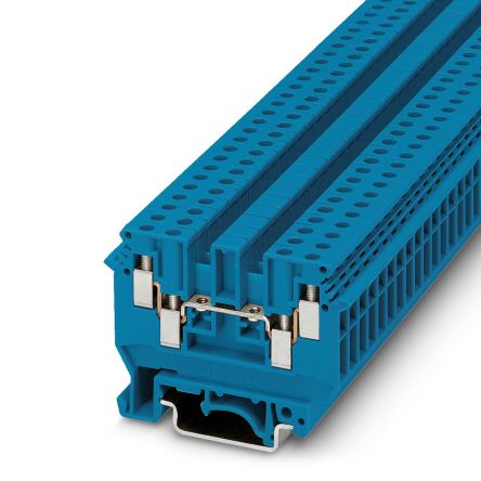 Phoenix Contact 2775090 UDK 4 BU Series Feed Through Terminal Block Blue, 4mm², 1-Level, Screw