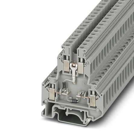 Phoenix Contact 2791113 UKK 5-2DIO/O-UL/UR-UL Series Component Terminal Block Grey, 4mm², 2-Level, Screw