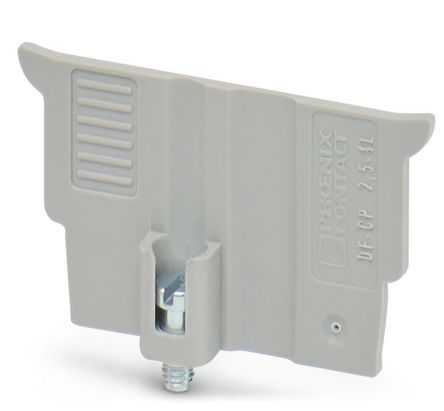 Phoenix Contact DF-CP 2.5-4L Series Flange Cover for Use with DIN Rail Terminal Blocks