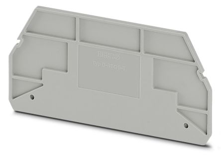 Phoenix Contact D-RSC 5-T Series End Cover for Use with DIN Rail Terminal Blocks