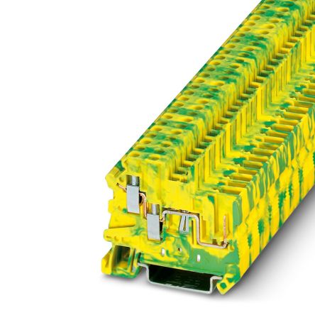 Phoenix Contact 3060513 UT 2.5-TWIN/1P-PE Series Earth Modular Terminal Block Yellow, Green, 2.5mm², 1-Level, Screw