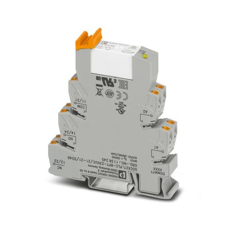 Phoenix Contact PLC-INTERFACE Series Relay Module, DIN Rail, 110V dc Coil, DPDT, 10mA