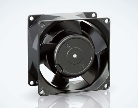 ebm-papst 8000 N Series Axial Fan, 230V ac, 50 m³/h, 12 W, 52 mA Max, IP20 80 mm, 80mm, 38 mm