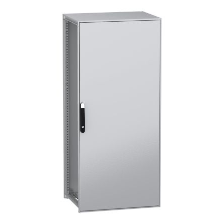 Schneider Electric PanelSeT SFN Series Galvanised Steel 1-Door Floor Standing Enclosure, Plain Door, IP55 600 mm, 800 mm