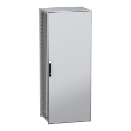 Schneider Electric PanelSeT SFN Series Galvanised Steel 1-Door Floor Standing Enclosure, Plain Door, IP55 600 mm, 800 mm