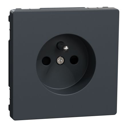 Schneider Electric, Merten IP20 Anthracite Light Switch, Screw Mount, 2P+PE, Rated At 16A, 250V
