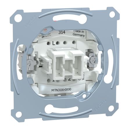 Schneider Electric D-Life Grey 1 Gang Plug Socket, 10A Indoor & Outdoor