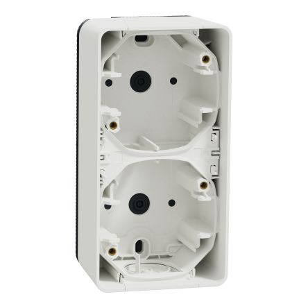 Schneider Electric Mureva Styl White 2 Gang Plug Socket Indoor & Outdoor