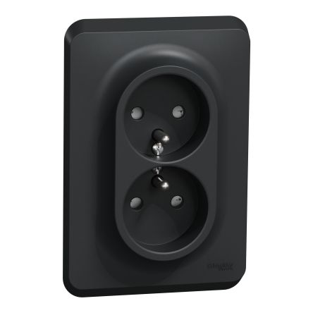 Schneider Electric, Unica IP4X Anthracite Light Switch, Rated At 16A, 25V