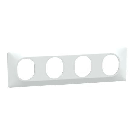 Schneider Electric White, 4 Gang, Ovalis