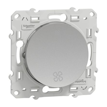Schneider Electric Grey, 2 Way, 1 Gang, Odace 2011