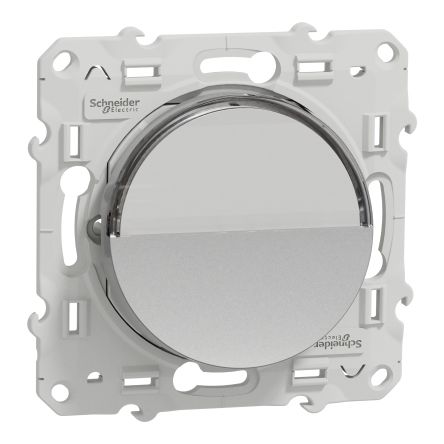 Schneider Electric, Odace 2011 IP21D Grey Light Switch, Rated At 10A, 250V