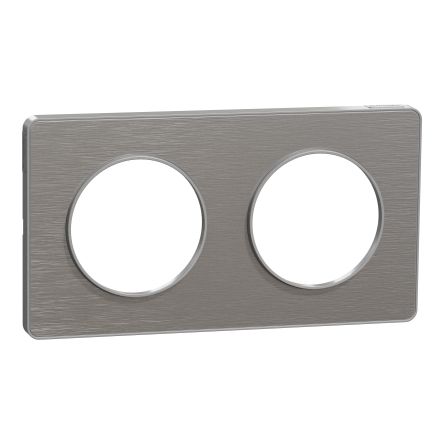 Schneider Electric Grey, 2 Gang, Odace 2011