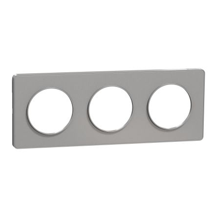 Schneider Electric Grey, 3 Gang, Odace 2011