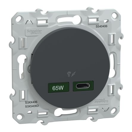 Schneider Electric Anthracite, 1 Gang, Odace 2011