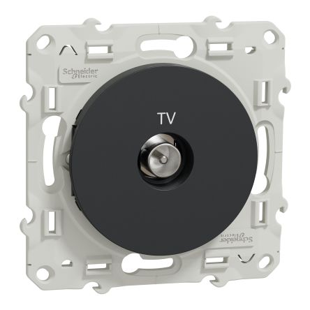 Schneider Electric, Odace 2011 IP21D Anthracite Light Switch