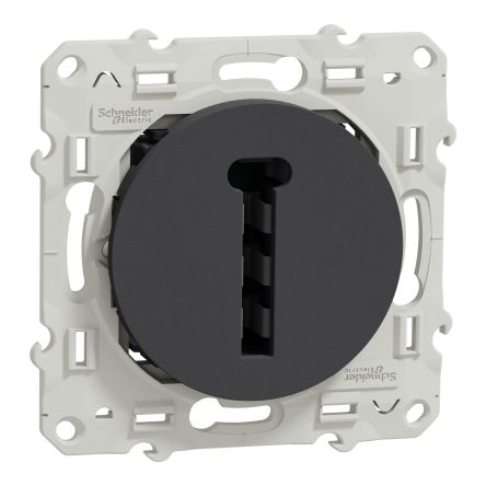 Schneider Electric Anthracite Light Switch 1