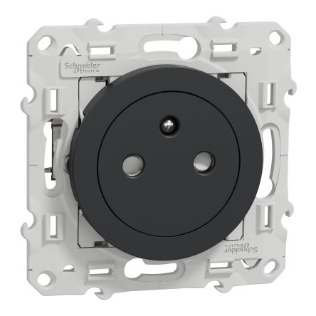 Schneider Electric, Odace 2011 IP21D Anthracite Light Switch, 2P+PE, Rated At 16A, 250V