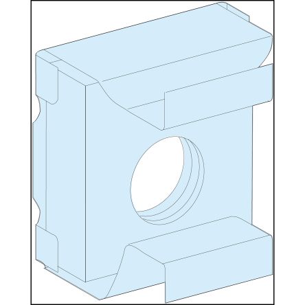 Schneider Electric PrismaSeT G Series Clip Nut for Use with PrismaSeT P Cubicle, PrismaSeT G Mounting Plate