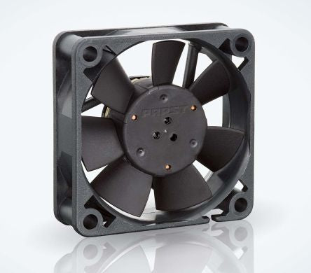 ebm-papst 500 F Series Axial Fan, 24V dc, 20 m³/h, 900 mW, 38 mA Max, IP20 50 mm 50mm 15 mm