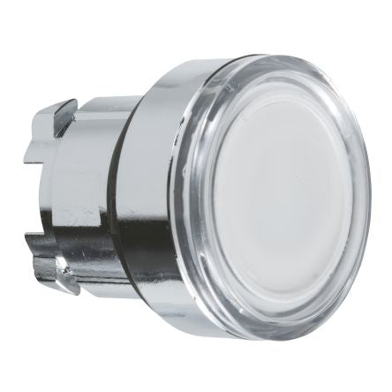 Schneider Electric Harmony Series White Spring Return Push Button Head, 22 mm Cutout, IP66, IP67, IP69K